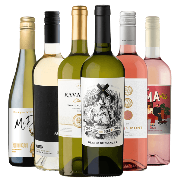Kit 6 Vinhos Brancos e Rosés